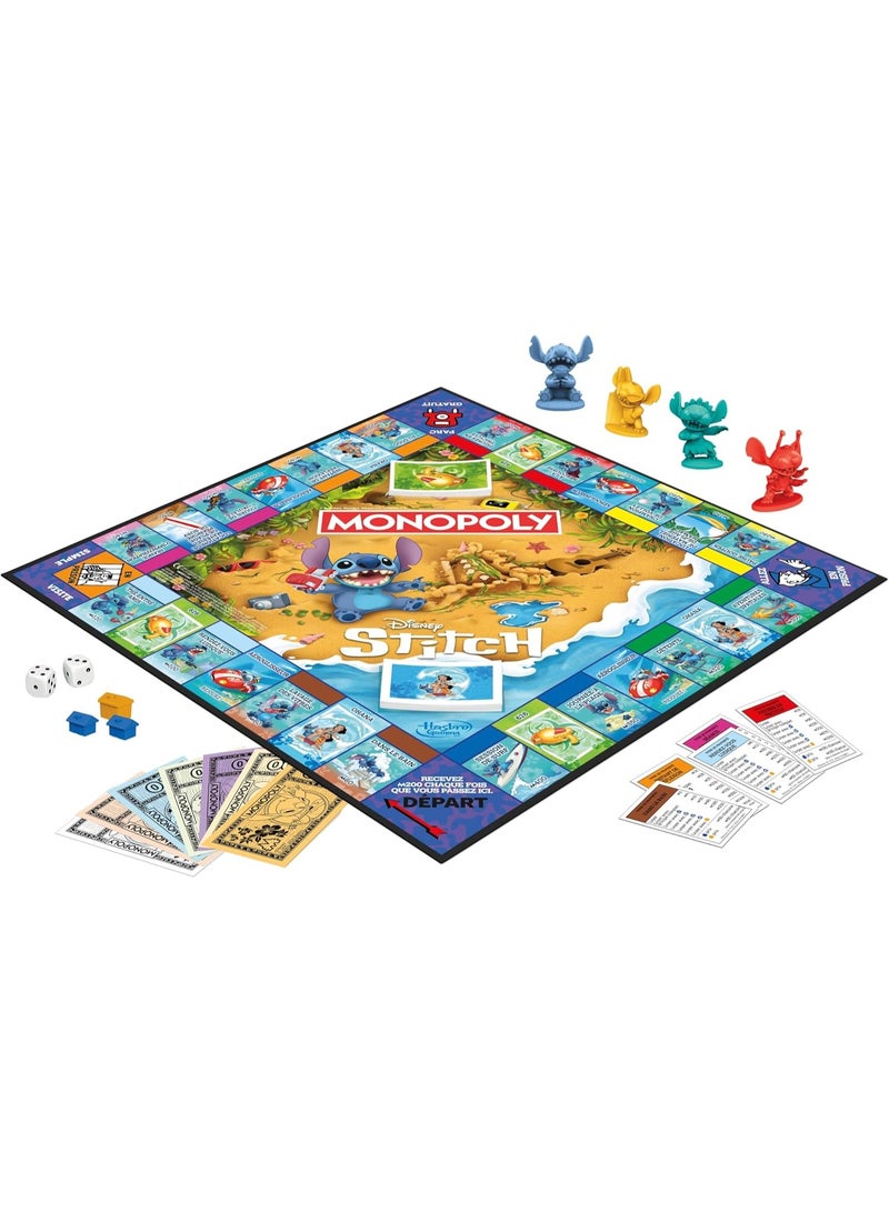 Monopoly Disney Stitch Edition Board Game | Based on Disney’s Lilo & Stitch | Officially Licensed Disney Kids Game | Ages 8+ | 2-4 Players | 30 Mins. - Image 5